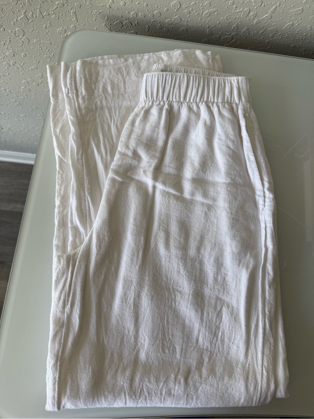 Abercrombie & Fitch Elastic Waist Linen Pants